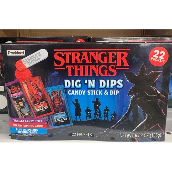 Stranger Things Dig 'N Dips Candy Stick & Dip 22pk FBPB - Picture 1 of 1